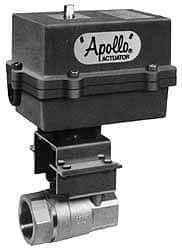 Apollo - 2" Pipe, Bronze Electric Reversible Actuated Ball Valve - Full Port - Americas Industrial Supply