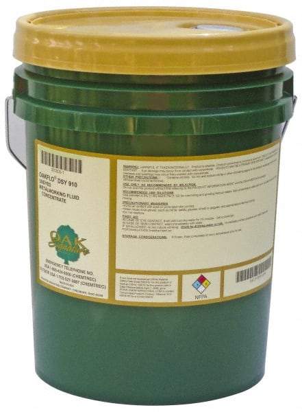 Oak Signature - Oakflo DSY 910, 5 Gal Pail Cutting & Grinding Fluid - Synthetic, For Drilling, Milling, Sawing, Tapping, Turning - Americas Industrial Supply