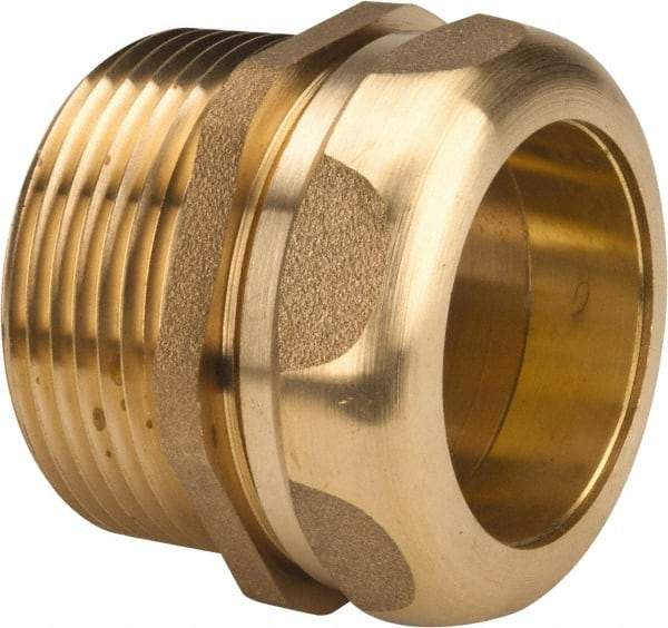 Federal Process - 1-1/4 Inch Pipe, Male Compression Waste Connection - Chrome Plated, Cast Brass - Americas Industrial Supply