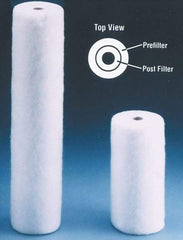 Value Collection - 4-5/16" OD, 5µ, Polypropylene Melt Blown-Thermal Bonded Cartridge Filter - 20" Long, Reduces Sediments - Americas Industrial Supply