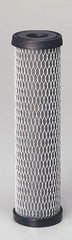 Pentair - 2-1/2" OD, 5µ, Carbon Impregnated Cellulose Pleated-Dual Purpose-Powder Activated Cartridge Filter - 9-3/4" Long, Reduces Tastes, Odors & Sediments - Americas Industrial Supply