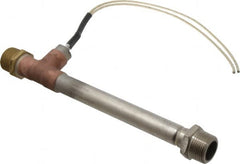 Hotwatt - 8.44" Long 750 Watt Inline Heater - 136 Watt/Sq In, 120 Volt, 12 Leads - Americas Industrial Supply