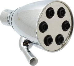 Speakman - 2.5 GPM, 2-3/4 Face Diameter, Shower Head with Brass Ball Joint - 48 Sprayers, Brass and Lexan - Americas Industrial Supply