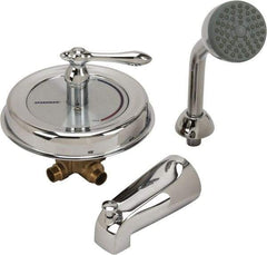 Speakman - Concealed, One Handle, Brass, Valve, Shower Head and Tub Faucet - Lever Handle, Steel Handle - Americas Industrial Supply