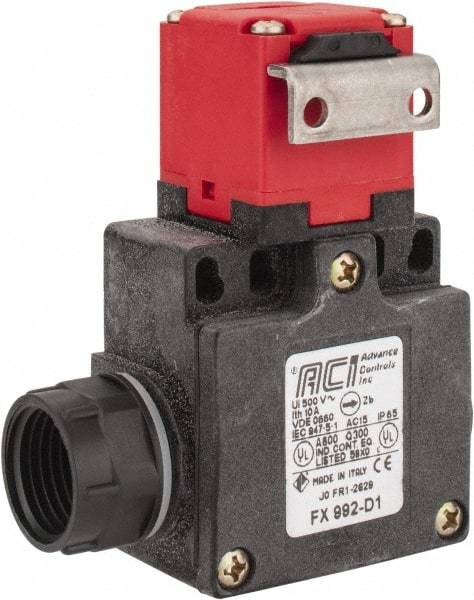 ACI - 10 Amp, 24-300 VDC, 250-600 VAC, 2 Pole Fused Safety Switch - 10 Amp, 24-300 VDC, 250-600 VAC, 1.969 Inch Wide x 1.24 Inch Deep x 3.41 Inch High, Nonmetallic, 2NC Contact Configuration - Americas Industrial Supply