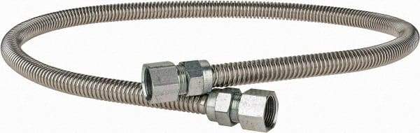 Dormont - 3/4" Inlet, 3/4" Outlet FIP x FIP Gas Connector - 48" Long, 1/2" Hose ID - Americas Industrial Supply