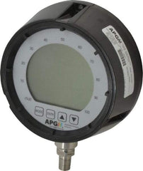 Made in USA - 4-1/2" Dial, 1/4 Thread, 0-500 Scale Range, Pressure Gauge - Lower Connection Mount, Accurate to 0.25% of Scale - Americas Industrial Supply