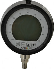 Made in USA - 4-1/2" Dial, 1/4 Thread, 0-5,000 Scale Range, Pressure Gauge - Americas Industrial Supply