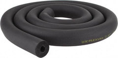 Made in USA - 3/8" Thick x 6' Long, Elastomeric Flexible Pipe Insulation - -40 to 220°F - Americas Industrial Supply