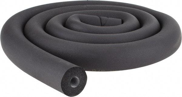Made in USA - 1/2" Thick x 6' Long, Elastomeric Flexible Pipe Insulation - -40 to 220°F - Americas Industrial Supply