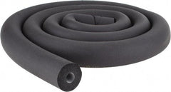 Made in USA - 1/2" Thick x 6' Long, Elastomeric Flexible Pipe Insulation - -40 to 220°F - Americas Industrial Supply