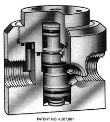 Simtech - 3/4" NPTF Diverator Air Valve - 150 Max psi, PVC/EPDM Material - Americas Industrial Supply