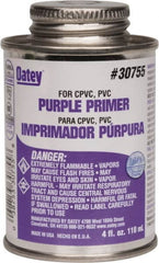 Oatey - 4 oz All Purpose Primer/Cleaner - Purple, Use with PVC & CPVC - Americas Industrial Supply