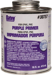 Oatey - 16 oz All Purpose Primer/Cleaner - Purple, Use with PVC & CPVC - Americas Industrial Supply