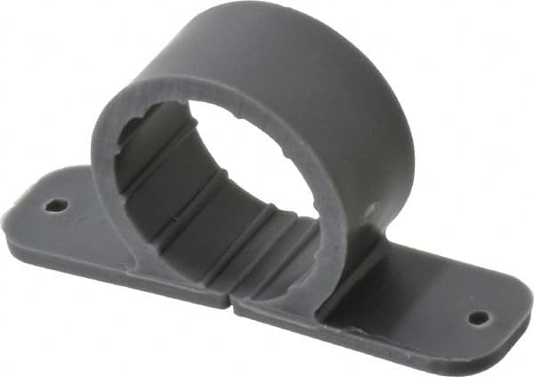 Oatey - 1" Pipe, Standard Pipe Clamp - Gray, Polypropylene - Americas Industrial Supply