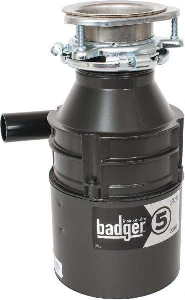 ISE In-Sink-Erator - Badger 5 Food Waste Disposer - 1/2 HP - Americas Industrial Supply