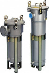 Parker - 2 Inch, Carbon Steel, Bag Filter Housing - Flange End Connection, 80 GPM Max Flow - Americas Industrial Supply