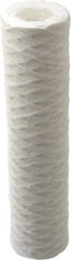 Parker - 2-1/2" OD, 1µ, Cotton String-Wound Cartridge Filter - 10" Long - Americas Industrial Supply