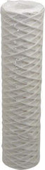 Parker - 2-1/2" OD, 1µ, Acetate Cotton String-Wound Cartridge Filter - 10" Long - Americas Industrial Supply