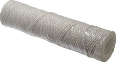 Parker - 2-1/2" OD, 10µ, Acetate Cotton String-Wound Cartridge Filter - 10" Long - Americas Industrial Supply