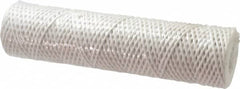 Parker - 2-1/2" OD, 25µ, Acetate Cotton String-Wound Cartridge Filter - 10" Long - Americas Industrial Supply