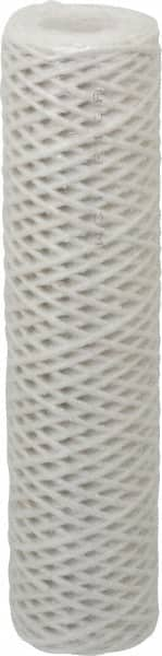 Parker - 2-1/2" OD, 50µ, Acetate Cotton String-Wound Cartridge Filter - 10" Long - Americas Industrial Supply