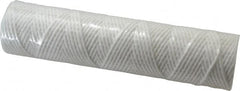 Parker - 2-1/2" OD, 10µ, Cotton String-Wound Cartridge Filter - 10" Long - Americas Industrial Supply