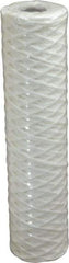 Parker - 2-1/2" OD, 1µ, Cotton String-Wound Cartridge Filter - 10" Long - Americas Industrial Supply