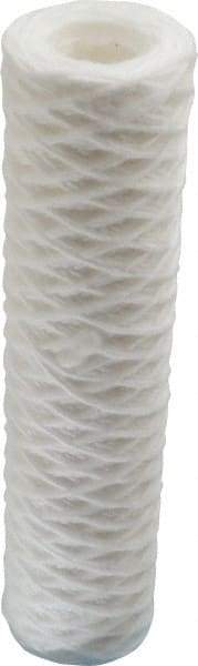 Parker - 2-1/2" OD, 1µ, Polypropylene Cotton String-Wound Cartridge Filter - 10" Long - Americas Industrial Supply