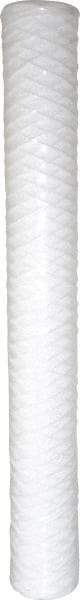 Parker - 2-1/2" OD, 1µ, Polypropylene Cotton String-Wound Cartridge Filter - 20" Long - Americas Industrial Supply