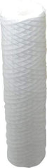 Parker - 2-1/2" OD, 50µ, Polypropylene Cotton String-Wound Cartridge Filter - 10" Long - Americas Industrial Supply