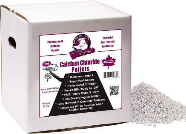 Bare Ground Solutions - 40 Lb Box Calcium Chloride Pellets - Effective to -20°F - Americas Industrial Supply