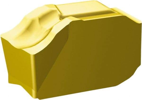 Sandvik Coromant - QDK CM 1135 Grade, 0.25" Cutting Width, Carbide Cutoff Insert - 0.0118" Cnr Rad, TiCN/Al2O3/TiN Coated - Americas Industrial Supply