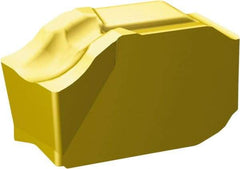 Sandvik Coromant - QDF CM 1135 Grade, 0.0984" Cutting Width, Carbide Cutoff Insert - 0.0079" Cnr Rad, TiCN/Al2O3/TiN Coated - Americas Industrial Supply