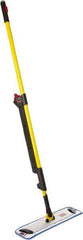Rubbermaid - Yellow Single Sided Mop Pad and Frame Kit - 18 Inch Long x 4.88 Inch Wide Microfiber Head, 20 to 72 Inch Long Handle - Americas Industrial Supply