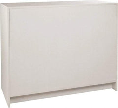 ECONOCO - 3 Shelf, Closed Shelving Wrap Counter - 20 Inch Wide x 20 Inch Deep x 38 Inch High, White - Americas Industrial Supply
