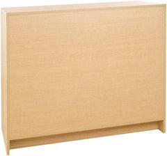 ECONOCO - 3 Shelf, Closed Shelving Wrap Counter - 20 Inch Wide x 20 Inch Deep x 38 Inch High, Maple - Americas Industrial Supply