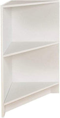 ECONOCO - 1 Shelf, Closed Shelving Corner Block - 20 Inch Wide x 20 Inch Deep x 38 Inch High, White - Americas Industrial Supply