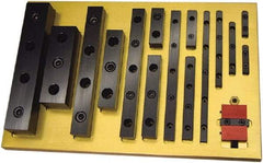 Mitee-Bite - 4" Long x 0.48" Wide x 0.35" High, 3 Hole Locating & Positioning Rails - 1/4-20, Low Carbon Steel - Americas Industrial Supply