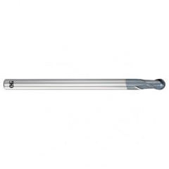 1.5mm Dia. - 50mm OAL - Carbide - Ball End HP End Mill-2 FL - Americas Industrial Supply