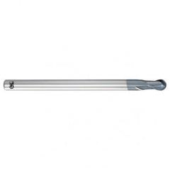 1mm Dia. - 60mm OAL - Carbide - Ball End HP End Mill-2 FL - Americas Industrial Supply