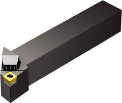 Sandvik Coromant - SCLC, Right Hand Cut, -5° Lead Angle, 5/8" Shank Height x 5/8" Shank Width, Neutral Rake Indexable Turning Toolholder - 4" OAL, CCMT 09 T3 08 Insert Compatibility, Series CoroTurn 107 - Americas Industrial Supply