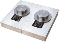 Mitee-Bite - 1.41" OAL x 1-1/2" Overall Width, Standard Grip Nose, Steel Manual Edge Clamp - 1.015" High, M12mm Socket Cap Screw Slot, 0.075" Travel - Americas Industrial Supply