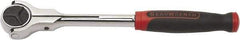 GearWrench - 3/8" Drive Slim Line Head Ratchet - Full Polish Chrome Finish, 9" OAL, 72 Gear Teeth, Roto Head - Americas Industrial Supply