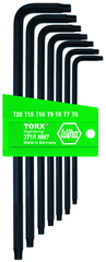 7 Piece - T6; T7; T8; T9; T10; T15; T20 MagicRing® Screw Holding - Torx Long Arm L-Key Set - Americas Industrial Supply