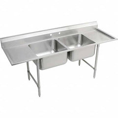 ELKAY - Stainless Steel Sinks Type: Scullery Sink Outside Length: 77-1/4 (Inch) - Americas Industrial Supply