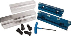 Kurt - 1.475" Jaw Width, Quick Change Jaw System, Vise Jaw Set - Aluminum Alloy, Bolt On, Soft Jaws - Americas Industrial Supply