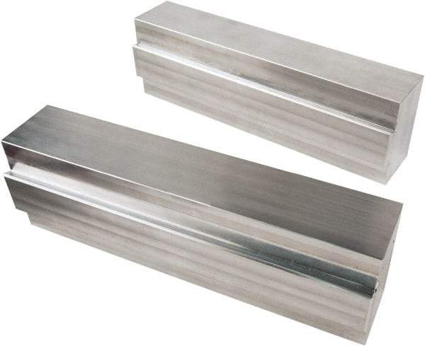 Kurt - 1.475" Jaw Width, Quick Change Jaw System, Vise Jaw Set - Aluminum Alloy, Bolt On, Soft Jaws - Americas Industrial Supply