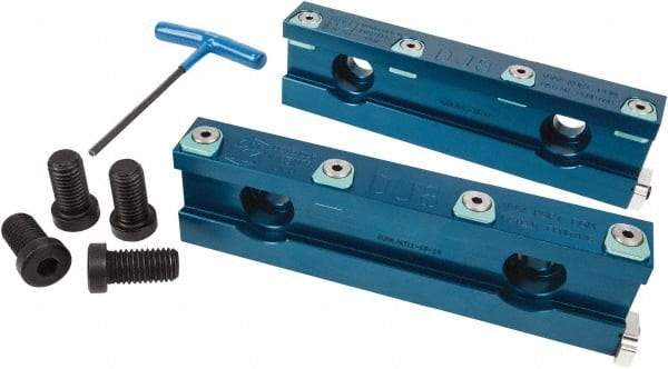 Kurt - 1.075" Jaw Width, Quick Change Jaw System, Vise Jaw Set - Aluminum Alloy, Bolt On, Soft Jaws - Americas Industrial Supply