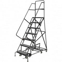 TRI-ARC - Rolling & Wall Mounted Ladders & Platforms Type: All-Directional Ladder Style: Rolling Safety Ladder - Americas Industrial Supply